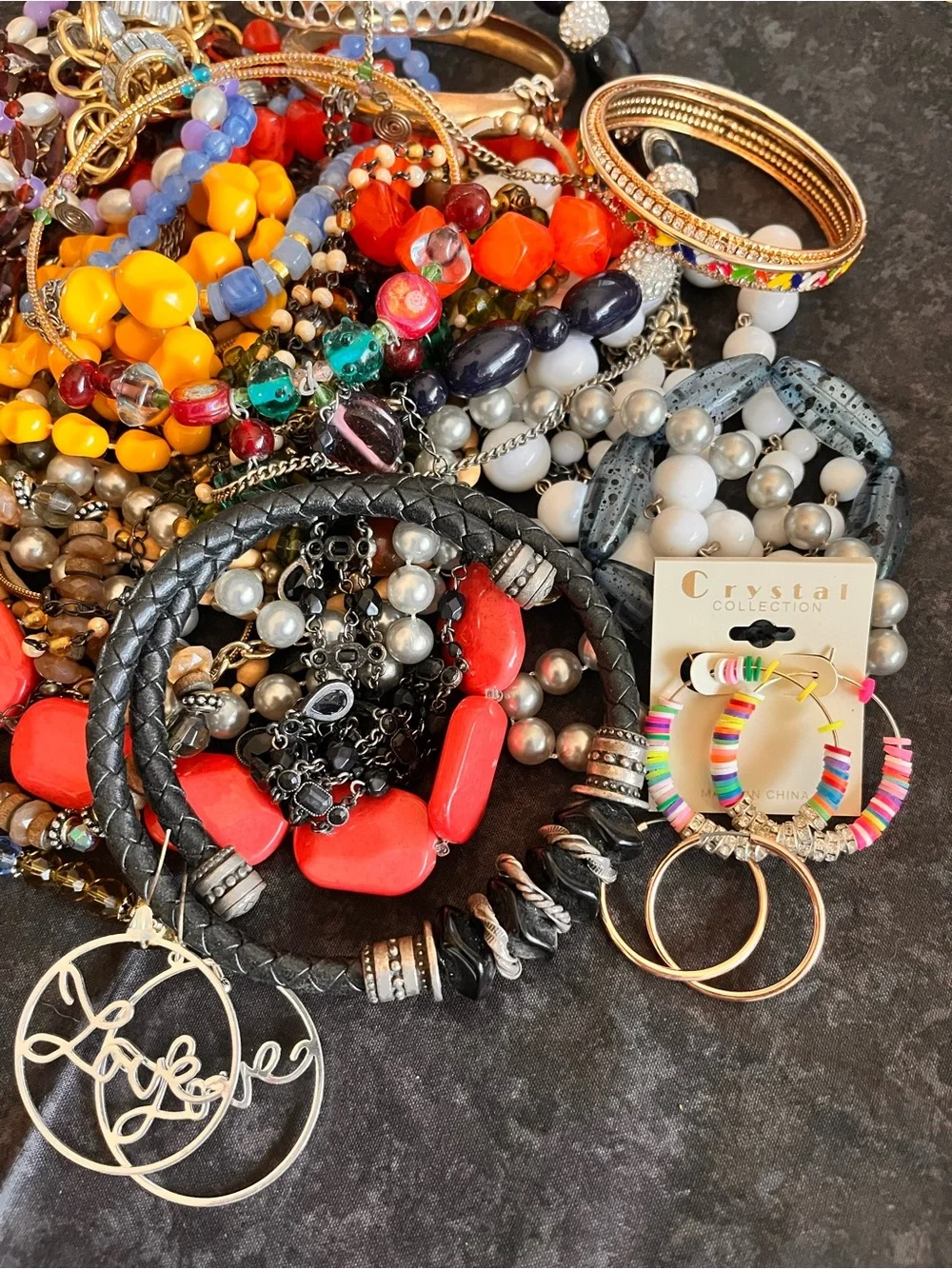 Craft & Wearable Lot - Assorted Bracelets & Necklaces